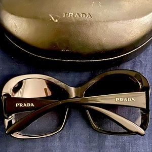 Beautiful, vintage butterfly, black sunglasses from PRADA